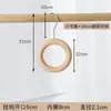 Gancho de Haya Gancho en S Pinza de Madera Perchero de Tienda de Ropa Gancho para Ropa Perchero Redondo de Madera Pinza para Pantalones Perchero para Bufandas Palos Accesorios
