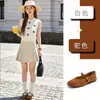 Palmilha de Couro de Ovelha de Primeira Camada Sapatos Mary Jane de Couro Genuíno 2026 Primavera Novo Estilo Sapatos Rasos Casuais Versáteis Retrô Sapatos Femininos