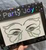 Calcomanías de Tatuajes Temporales Transfronterizos con Calcomanías para Cejas sin Pegamento, Calcomanías para Ojos, Calcomanías Faciales para la Frente, Calcomanías Autoadhesivas de Resina para Maquillaje de Ojos de Mariposa