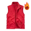 Chaleco grueso de doble cara para otoño e invierno para hombre, chaleco deportivo de forro polar para exteriores, chaqueta con forro de forro polar