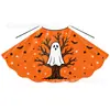 Disfraz Infantil de Halloween Capa de Calabaza Guadaña Manchada de Sangre Capa con Estampado de Halloween para Niños Pequeños y Bebés