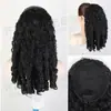 Extensión de cabello sintético estilo europeo y americano para mujer, coleta con cordón, rizo de resorte yaki, rizo birmano, peluca de coleta