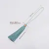 Borla de seda de hielo borla accesorios DIY nudo chino marcapáginas bolsita cordón para ventilador de coche decoraciones de borla