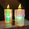 Luz de vela eletrônica LED Vela Mágica Lágrimas Transparentes cera de chá romântica ins luz decorativa de atmosfera luz decorativa de Natal