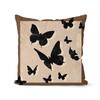 Funda de almohada estilo americano retro Maillard para sala de estar, sofá, dormitorio, cojín de respaldo, funda de almohada corta abstracta de forro polar