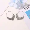 Comercio Transfronterizo Europeo y Americano Estilo Étnico Bohemio Pendientes Huecos Tallados Retro para Mujer Mayorista de Joyería Amazon Dubái