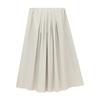 Love and Nancy Trece Líneas Minimalista Verano Estilo Coreano Algodón Peinado Plisada Versátil para el Trabajo Falda de Corte A Luz de Luna 22371