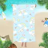 Toallas de Playa Serie Sanrio de Comercio Exterior, Toallas de Baño con Estampado de Dibujos Animados, Toallas Absorbentes y de Secado Rápido, Directo del Fabricante