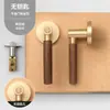 Cerradura Silenciosa para Puerta de Baño Estilo Vintage, Estilo Madera Natural para Dormitorio Cocina Habitación de Personas Mayores Manija de Cerradura de Puerta Tipo Dividido