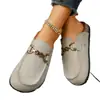 Verano 2026 Nuevo Comercio Exterior Talla Grande Sandalias Casuales Cómodas Planas de Punta Cerrada Slip-On Cómodas Talla Única para la Mayoría