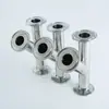 Acero inoxidable 304 oblicuo Y instalación rápida 45 grados Y-tipo T conector de derivación tubería accesorios grado sanitario pulido fino fabricante