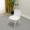 Silla de Ratán con Respaldo para Uso en Casa, Adecuada para Personas Mayores, Ocio, Balcón, Exterior, Jardín, Silla Individual Tejida, Simple y Moderna