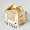 Bolsa de Regalo para el Día del Niño, Regalos Pequeños, Galletas, Galletas de Copo de Nieve, Cajas de Colores, Cajas de Dulces para Nochebuena, Cajas Portátiles