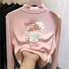 Top base para niña de cuello alto medio, nueva colección otoño/invierno 2026, ropa interior elegante, camiseta de manga larga, para niños mayores y bebés