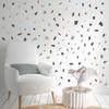 Forma de mármore cinza sala de estar quarto estudo embelezando adesivos de parede decorativos geração AliExpress transfronteiriça