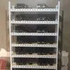 Estante de Almacenamiento para el Hogar Caja de Computadora de Metal Desnudo para Estudio Soporte para Placa Base Estante de Ángulo de Acero para el Hogar Estante Principal para Mover Ladrillos