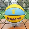 Balón de baloncesto de tres anillos 3V3, tamaño 7, con diseño de patrón de olas, adecuado para juegos en interiores y exteriores, específicamente para entrenamiento 3 contra 3, 3X3, material de PU que absorbe la humedad, balón de baloncesto tamaño 6
