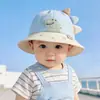 Chapéu de Bebê Estilo Fino para Primavera e Outono Chapéu de Pescador à Prova de Vento com Proteção Solar para Meninos e Meninas Chapéu de Praia Fofo de Verão