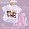 Conjunto Deportivo Infantil Temático de Restaurante de Suzi, Camiseta de Manga Corta y Shorts de Secado Rápido, Ropa de Casa Fresca para Niños y Niñas