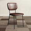 Silla de Comedor de Lujo Ligero Estilo Italiano Silla de Cuero para el Hogar Café Hotel Silla con Respaldo Postmoderna Bolsa Suave Taburete de Mahjong