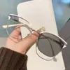 Nuevo Armazón de Lentes Estilo Coreano para Mujer, Hace que la Cara se Vea Más Pequeña, Adecuado para Estudiantes con Miopía, Se Puede Personalizar con Lentes Graduados, Antiluz Azul y Sin Graduación
