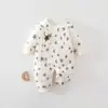 Body de Algodão Puro Sem Costura para Recém-Nascidos Classe A 40g Roupa de Bebê Estilo Novo Roupa Externa Bambu Jovem Roupa Infantil