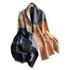 Outono e inverno novo cor de guepardo combinação moda cashmere cachecol feminino quente xale para ar condicionado xale comércio exterior atacado