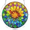 Nova Decoração de Janela Pendurada Captadora de Luz de Quebra-Cabeça Acrílico da Amazon, Cena Colorida do Rio Moonlight, Decoração de Janela de Jardim 8