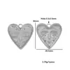 Pendantes Grandes Retro Europeos y Americanos de Acero Inoxidable con Cara Sonriente, Corazón Solar, Luna para Collares y Pendientes DIY, Accesorios de Joyería de Acero de Titanio