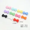 Pajarita Perforada de Color Sólido Acrílico Lazo DIY Joyería con Cuentas Cadena para Teléfono Móvil Bolso Cadena para Llaves Accesorios