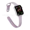Correa de Silicona con Hebilla Inversa de Cintura Delgada Apple Adecuada para Apple iWatch Reloj Correa de Silicona 38/40/41mm
