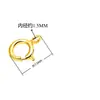 Prata de Lei S925 Banhada a Ouro 18K Fecho de Mola Argola Fechada Colar Pulseira Conector Círculo Acessórios para Joias DIY Atacado