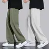 Pantalones de Verano para Hombre con Diseño de Malla Transpirable, Pantalones Deportivos Finos de Sensación Helada, Pantalones Casuales Holgados de Pierna Recta de Secado Rápido