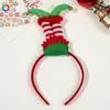Faixa de Cabeça de Natal Transfronteiriça Qiyue Faixa de Cabeça com Galhos de Rena Decorações de Natal Fivela Plástica para Cabeça de Crianças Decoração de Festa