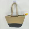 Bolsas de Ombro Diagonais Femininas Nova Moda Bolsa Feminina Bolsa de Rattan Tecida à Mão Estilo Retrô Casual Bolsa de Palha