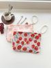 Bolsa de Cosméticos de Cereza Portátil Larga para Teléfono Móvil Cartera Estuche para Lápices de Estudiante Bolsa para Pinturas Bolsa Interior Bolsa de Maquillaje