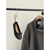 Sapatos Loafers Femininos Planos de Boca Rasa Nova Moda Primavera Versão Coreana 2026