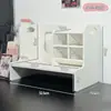 Estantería de escritorio estilo Muji Organizador de cajones Ins Dormitorio de estudiante Oficina Escritorio Papelería Portalápices Almacenamiento