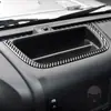 Adecuado para modelos Jeep Wrangler 11-17, juego completo de decoración interior de fibra de carbono para el logotipo del volante y el marco del interruptor del aire acondicionado