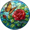 Decorações de janela para colorir acrílico DIY infantil Amazon transfronteiriças, designs de tulipa e borboleta, atacado