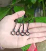Cabeça de corda pequena de círculo preto adequada para acessórios de cordão de telefone celular Corda de círculo pequeno Corda grossa e grossa DIY Cadeia corda curta