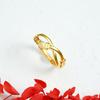 Anillo Vintage Vietnamita Chapado en Oro con Nudo de Cuerda Retorcida Anillo Ajustable para Mujeres, Joyería de Diseño de Nicho al por Mayor