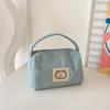 2024 Nuevo Estilo Japonés Moderno Sencillo Bolso Cuadrado Pequeño Bolso de Cosméticos Casual Diseño de Nicho Moderno Distintivo Portátil Bolso para Mujer