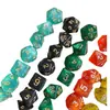 Set de 7 Piezas Dados Bicolor Poliédricos Juego de Mesa Set Cielo Estrellado Brillante Juego de Mesa Juego de Cartas Combinación Transfronteriza de Dados
