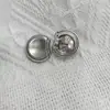 Abrigo Suéter Redondo Irregular Botones Metálicos Cosidos a Mano Decoración de Cárdigan Botones de Abrigo de Alta Gama Accesorios para Ropa de Traje