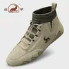 Botas de nieve originales marca Ram para mujer para otoño e invierno, cálidas botas altas de cuero gamuzado, botines antideslizantes, botas de algodón para deportes al aire libre