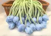 Cor de macaron simulação de botão de tulipa acessórios para roupas infantis material DIY acessório para penteado presilha acessórios atacado