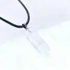 Ventas Directas de Fábrica, Suministro Transfronterizo de Columnas de Cristal, Joyería de Ágata de Jade Natural Colgante de Columna Hexagonal de Punta Única