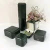 Caixa de Joias Octogonal de Veludo com Bordas Douradas, Caixa para Anel, Caixa para Colar, Caixa para Pulseira, Caixa de Joias de Veludo Criptografada, Pode Adicionar Logo