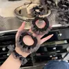 Nuevo Scrunchie de Organza Plisado Estampado de Leopardo para Mujer, Cuerda Elástica Alta para el Cabello, Accesorio para el Cabello con un Toque de Lujo para Peinados Recogidos